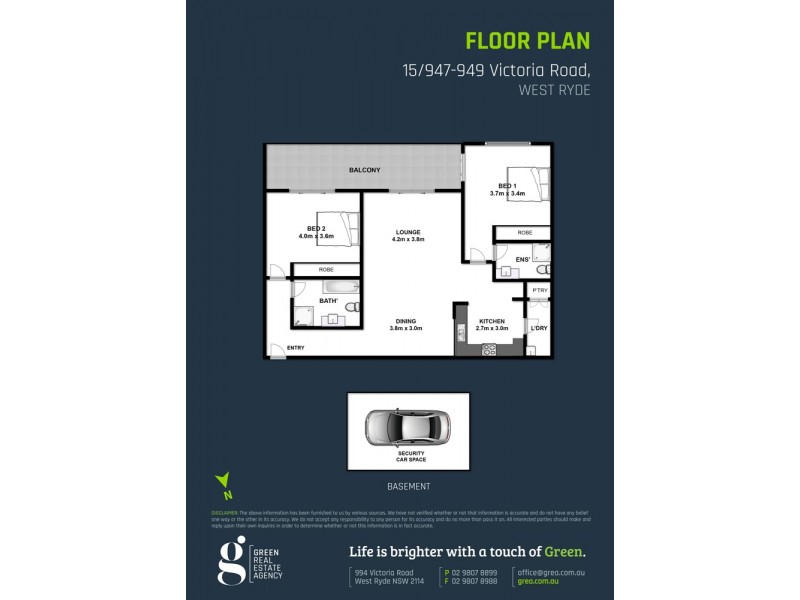 15/947-979 Victoria Road, West Ryde NSW 2114 Floorplan