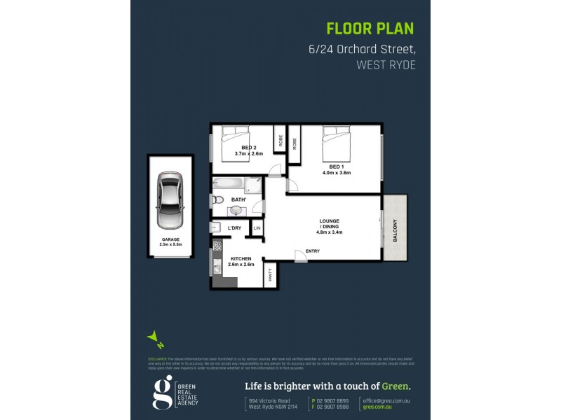 6/24 Orchard Street, West Ryde NSW 2114 Floorplan