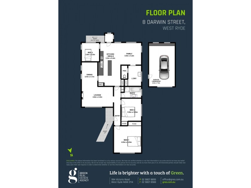 8 Darwin Street, West Ryde NSW 2114 Floorplan