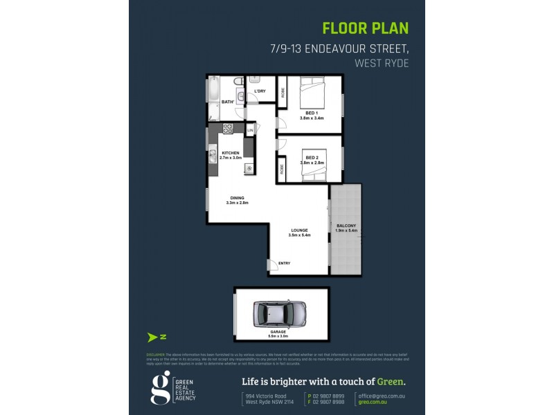 7/9-13 Endeavour Street, West Ryde NSW 2114 Floorplan