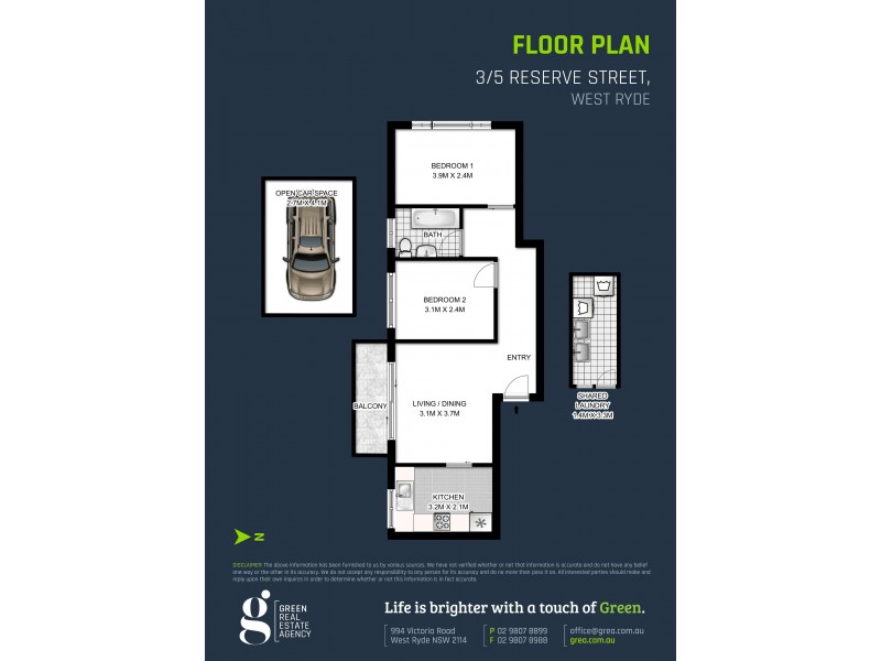 3/5 Reserve Street, West Ryde NSW 2114 Floorplan