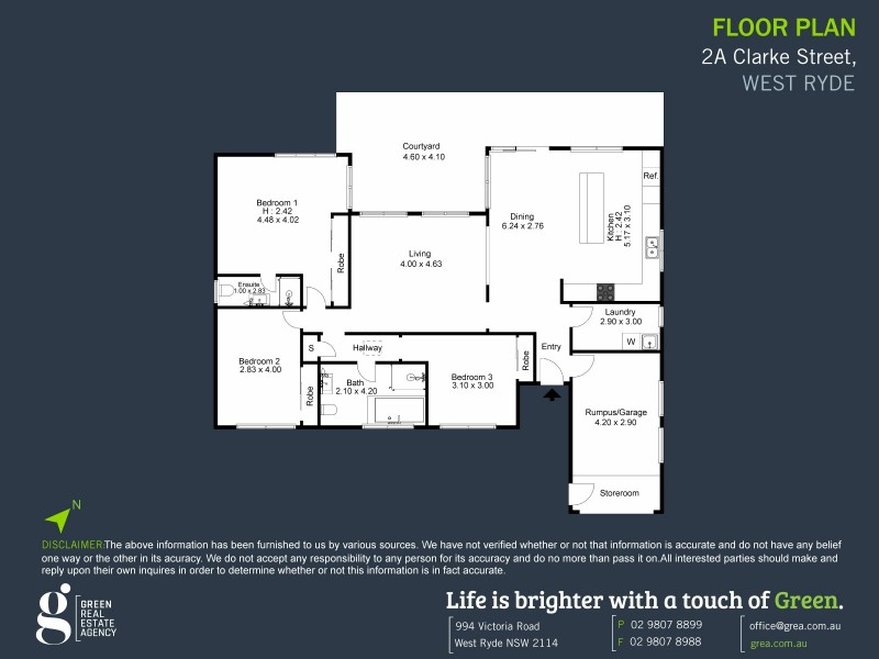 2A Clarke Street, West Ryde NSW 2114 Floorplan