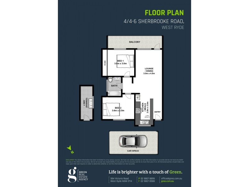 4/4-6 Sherbrooke Road, West Ryde NSW 2114 Floorplan