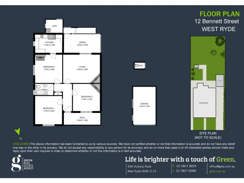 12 Bennett Street, West Ryde NSW 2114 Floorplan