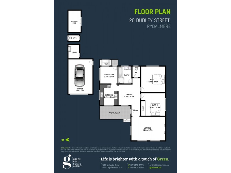 20 Dudley Street, Rydalmere NSW 2116 Floorplan
