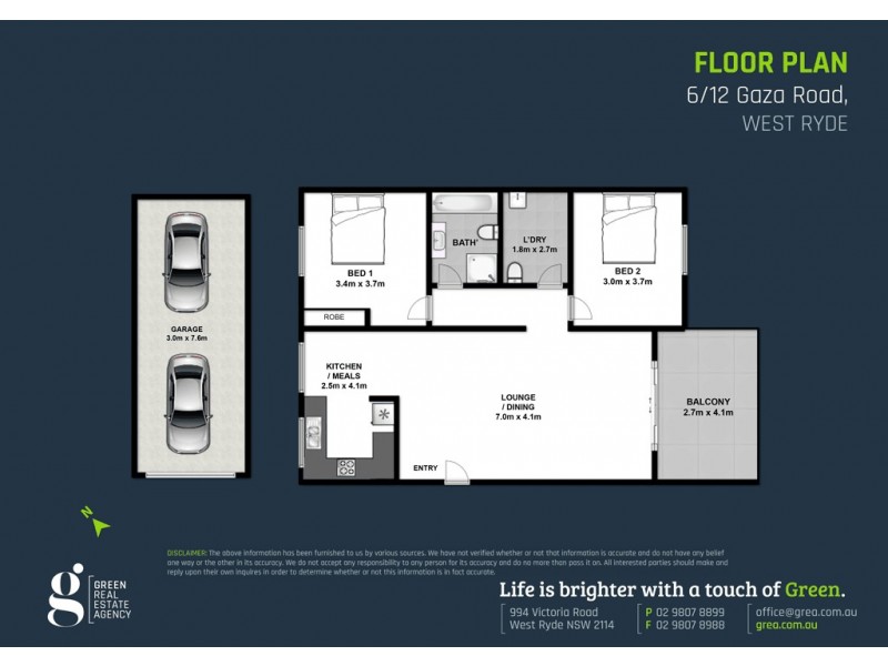 6/12 Gaza Road, West Ryde NSW 2114 Floorplan