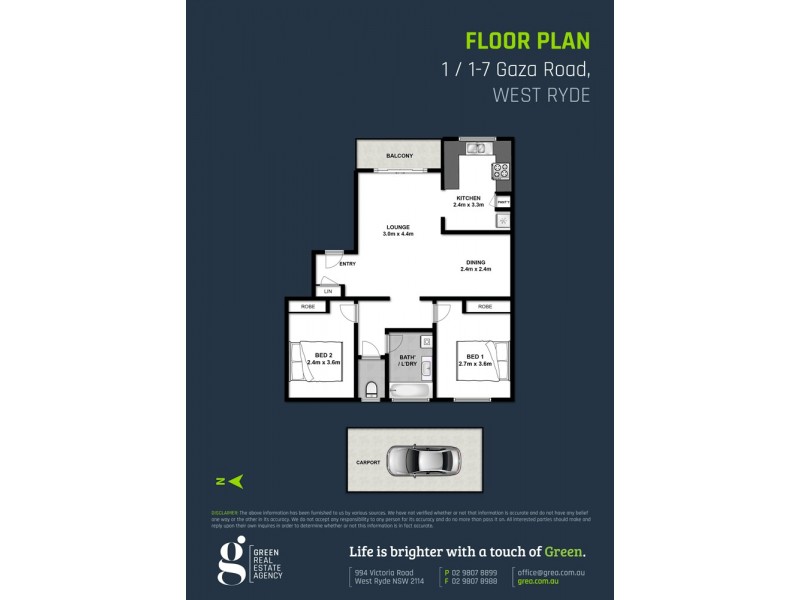1/1-7 Gaza Road, West Ryde NSW 2114 Floorplan