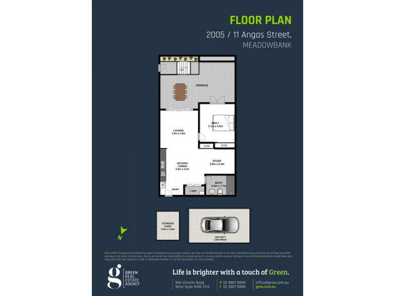 2005/11 Angas Street, Meadowbank NSW 2114 Floorplan