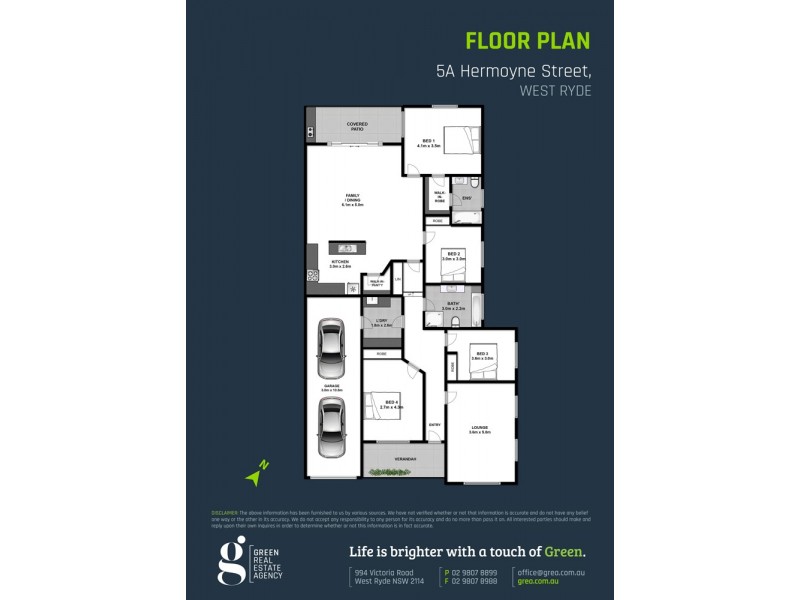 5A Hermoyne Street, West Ryde NSW 2114 Floorplan
