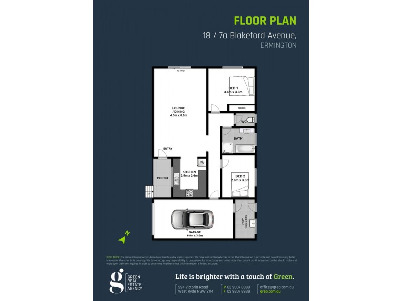 18/7A Blakeford Avenue, Ermington NSW 2115 Floorplan