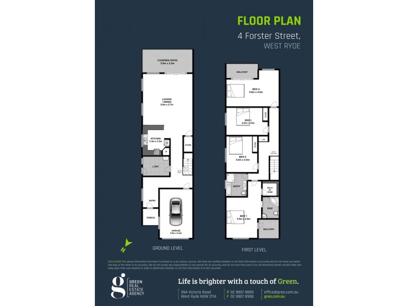 4 Forster Street, West Ryde NSW 2114 Floorplan