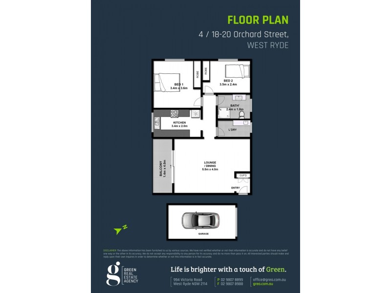 4/18-20 Orchard Street, West Ryde NSW 2114 Floorplan