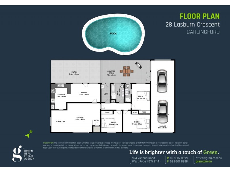 28 Lasburn Crescent, Carlingford NSW 2118 Floorplan
