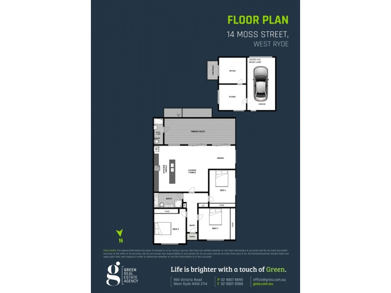 14 Moss Street, West Ryde NSW 2114 Floorplan