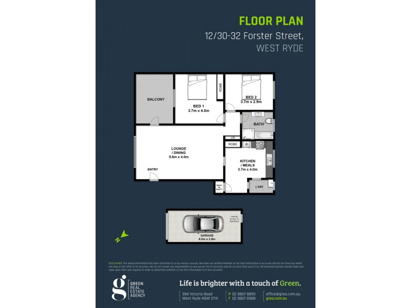12/30-32 Forster Street, West Ryde NSW 2114 Floorplan