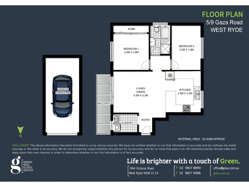 5/9 Gaza Road, West Ryde NSW 2114 Floorplan