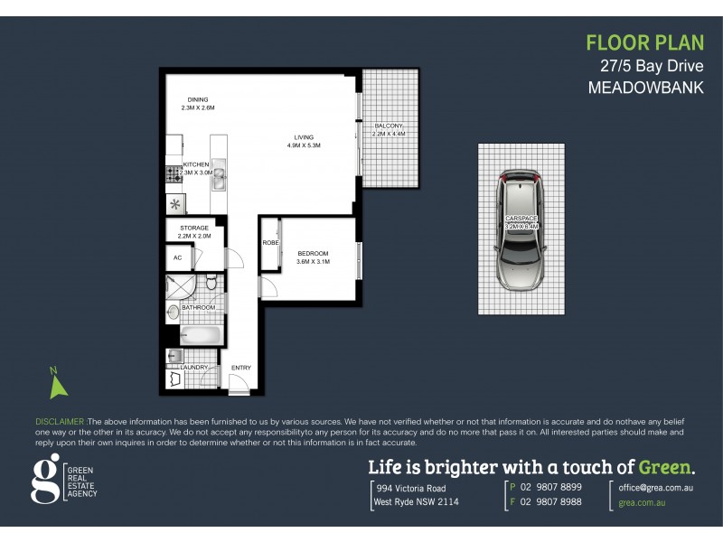 27/5 Bay Drive, Meadowbank NSW 2114 Floorplan