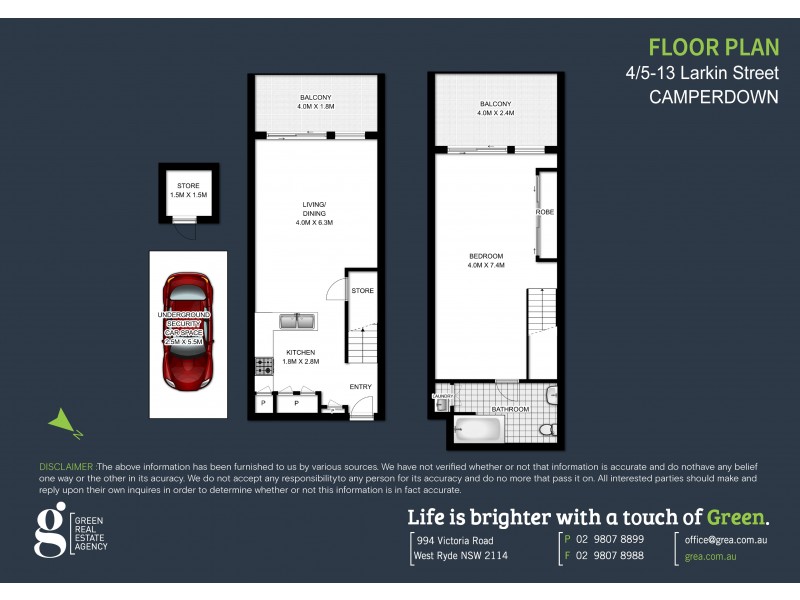 4/5-13 Larkin Street, Camperdown NSW 2050 Floorplan