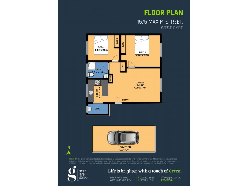 15/5 Maxim Street, West Ryde NSW 2114 Floorplan
