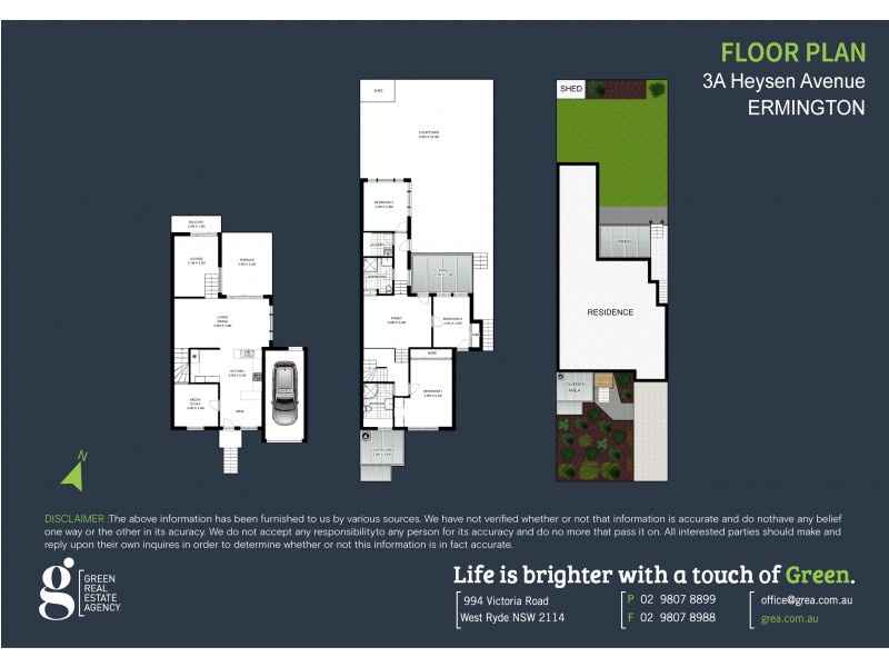 3A Heysen Avenue, Ermington NSW 2115 Floorplan