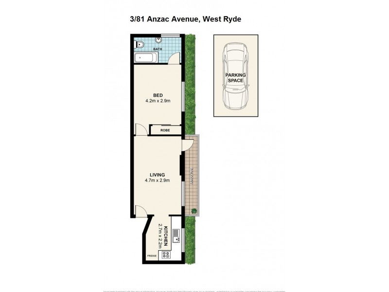 3/81 Anzac Avenue, West Ryde NSW 2114 Floorplan