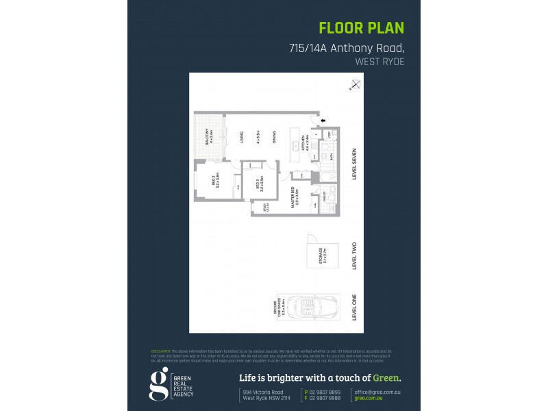 715/14A Anthony Road, West Ryde NSW 2114 Floorplan