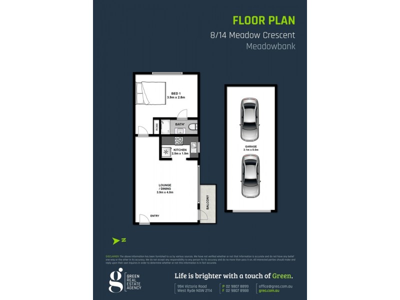 8/14 Meadow Crescent, Meadowbank NSW 2114 Floorplan