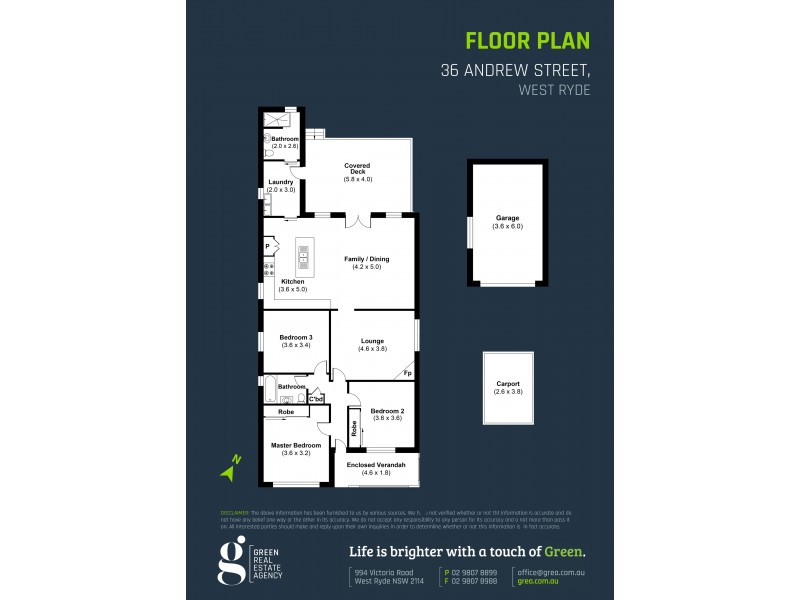 36 Andrew Street, West Ryde NSW 2114 Floorplan