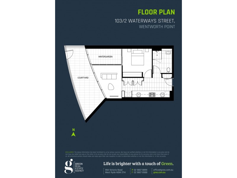 103/2 Waterways Street, Wentworth Point NSW 2127 Floorplan
