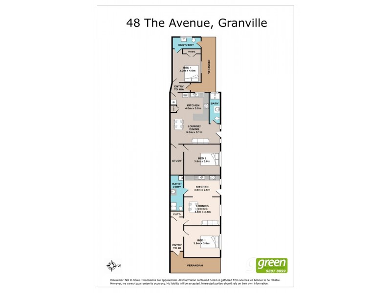 48 The Avenue, Granville NSW 2142 Floorplan