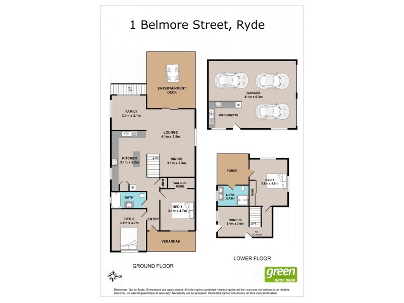 1 Belmore Street, Ryde NSW 2112 Floorplan