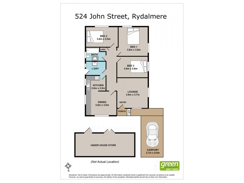 524 John Street, Rydalmere NSW 2116 Floorplan