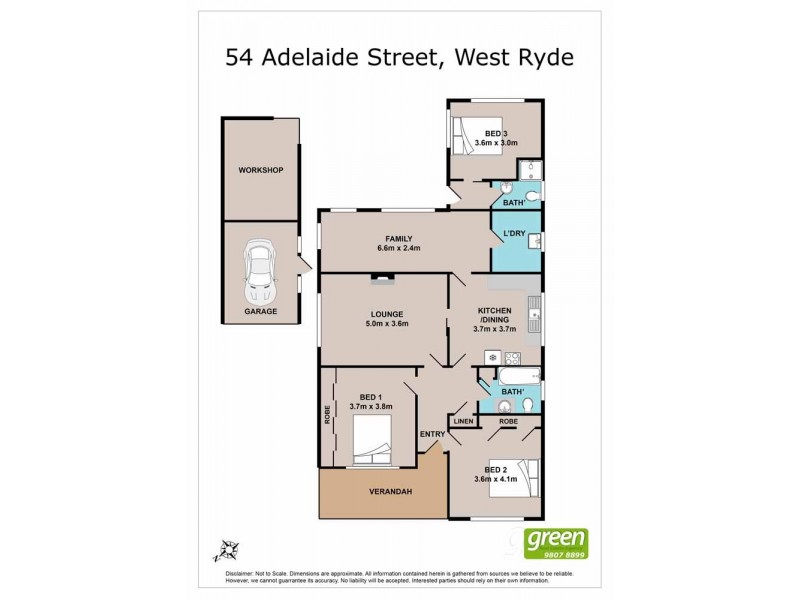 54 Adelaide Street, West Ryde NSW 2114 Floorplan