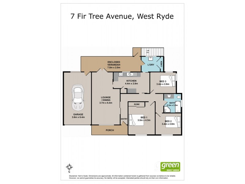 7 Fir Tree Avenue, West Ryde NSW 2114 Floorplan