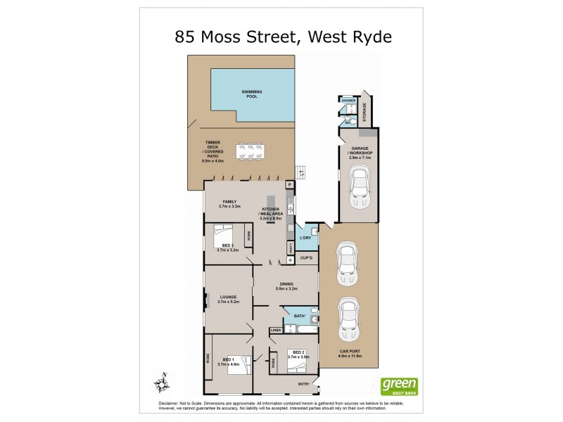 85 Moss Street, West Ryde NSW 2114 Floorplan