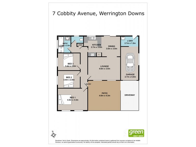 7 Cobbity Lane, Werrington Downs NSW 2747 Floorplan