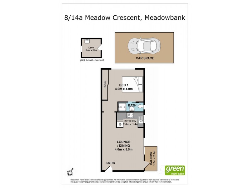8/14A Meadow Crescent, Meadowbank NSW 2114 Floorplan