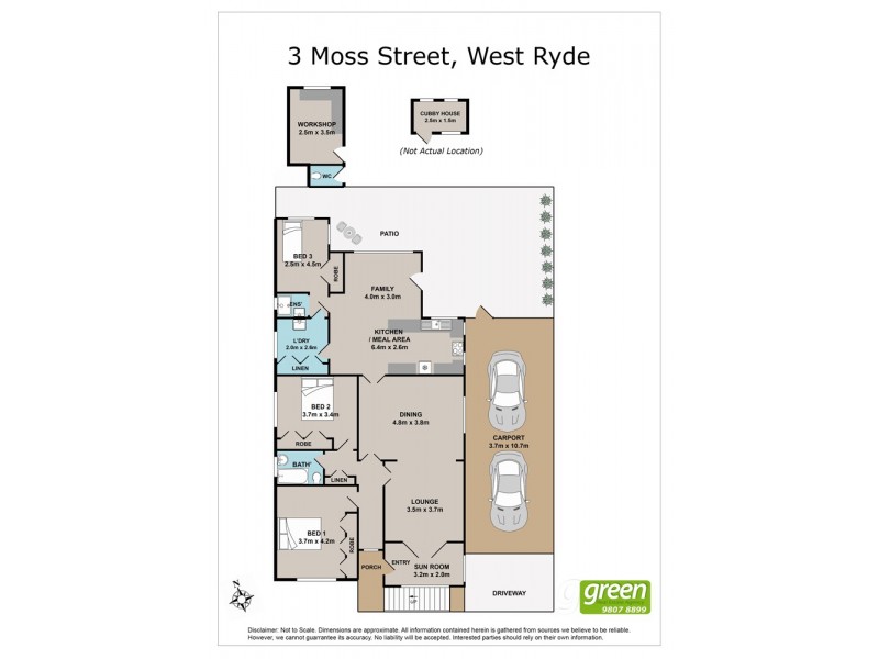 3 Moss Street, West Ryde NSW 2114 Floorplan