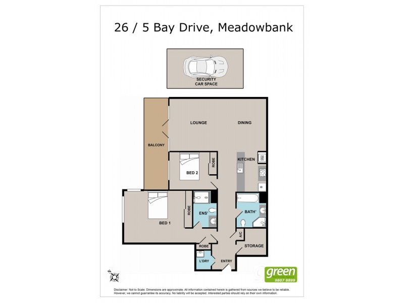 26/5 Bay Drive, Meadowbank NSW 2114 Floorplan