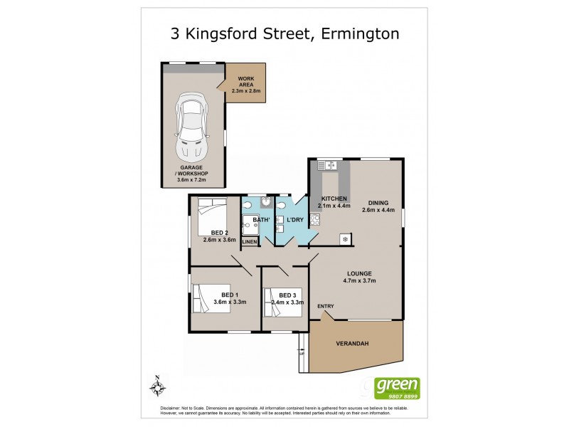 3 Kingsford Street, Ermington NSW 2115 Floorplan