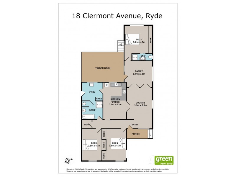 18 Clermont Avenue, Ryde NSW 2112 Floorplan