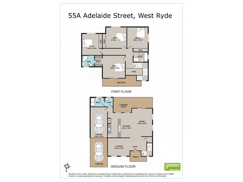 55A Adelaide Street, West Ryde NSW 2114 Floorplan