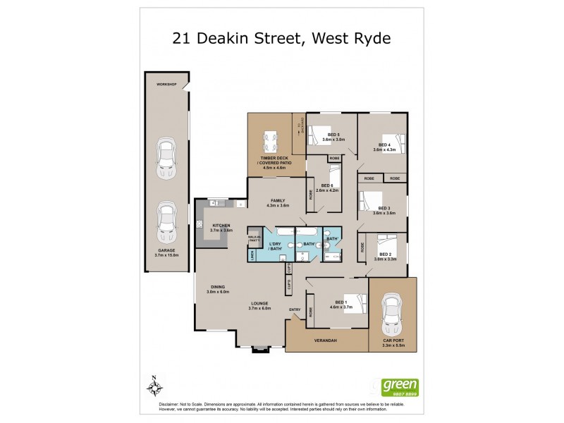 21 Deakin Street, West Ryde NSW 2114 Floorplan