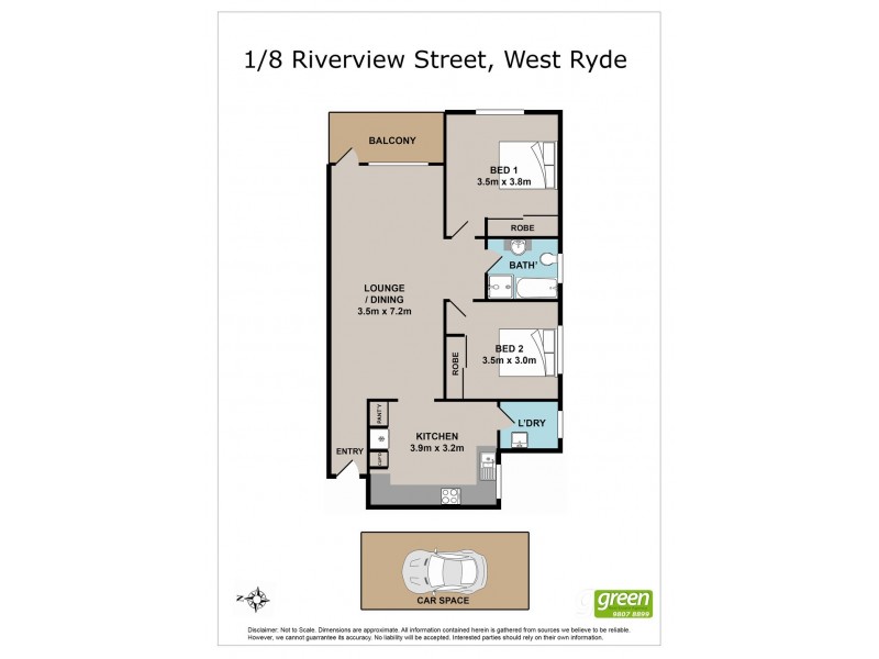 1/8 Riverview Street, West Ryde NSW 2114 Floorplan