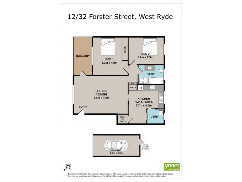 12/32 Forster Street, West Ryde NSW 2114 Floorplan