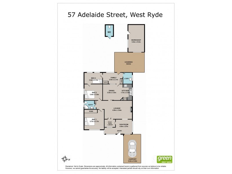 57 Adelaide Street, West Ryde NSW 2114 Floorplan