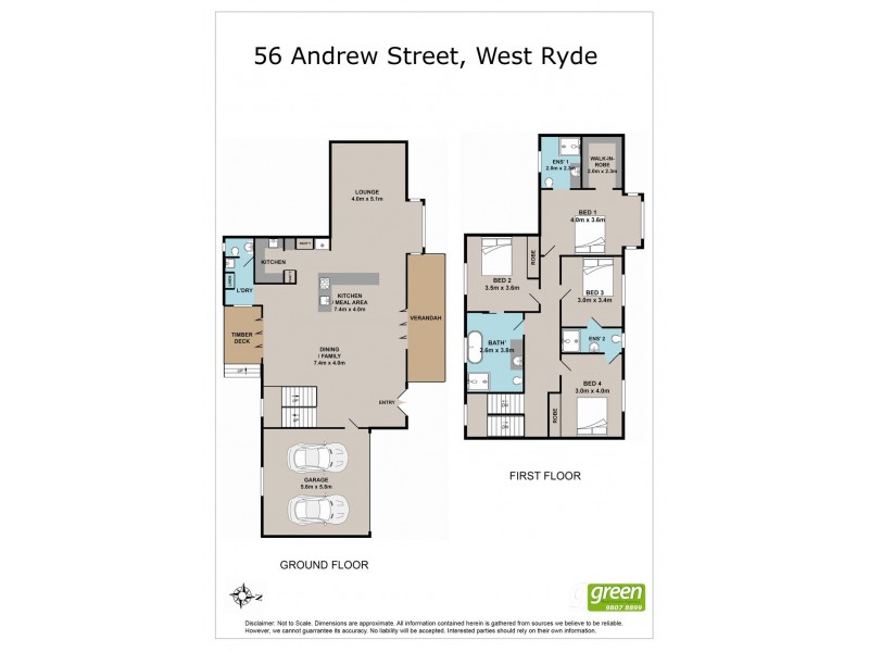 56 Andrew Street, Melrose Park NSW 2114 Floorplan