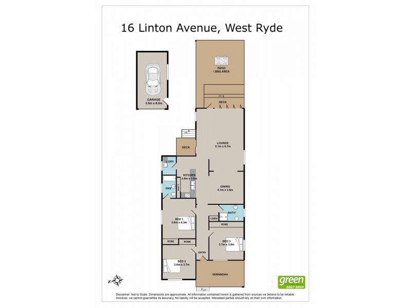 16 Linton Avenue, West Ryde NSW 2114 Floorplan