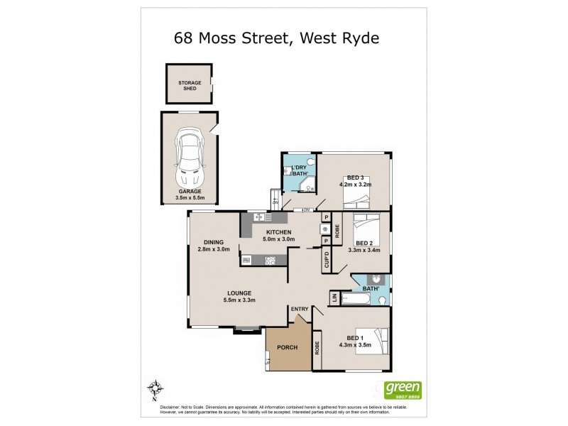 68 Moss Street, West Ryde NSW 2114 Floorplan