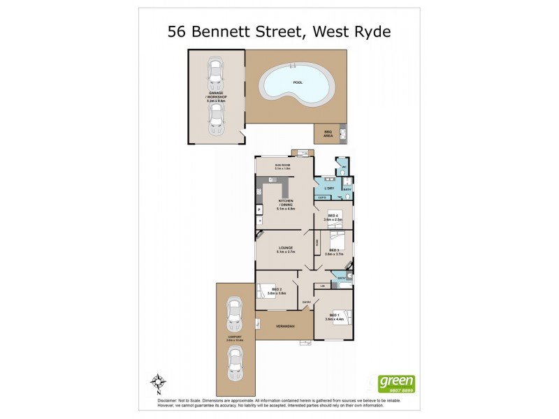 56 Bennett Street, West Ryde NSW 2114 Floorplan
